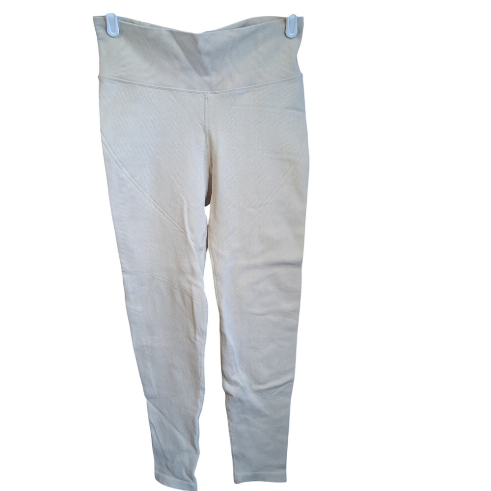 Aerie Offline Women's Seamless‎ 5121 High Waisted 7/8 Length Legging M Cream EUC